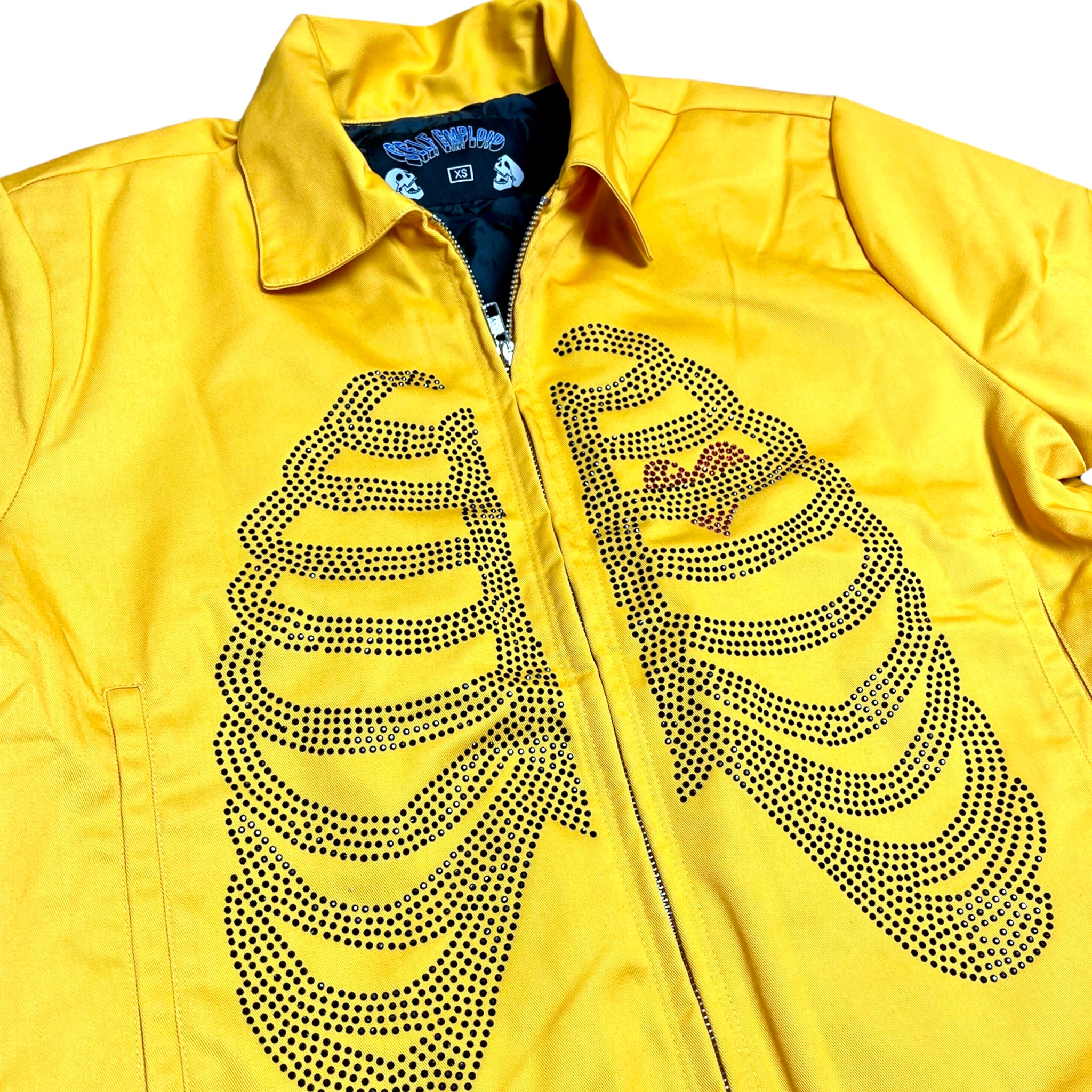 Rhinestone Rib-Cage Jackets (Yellow)