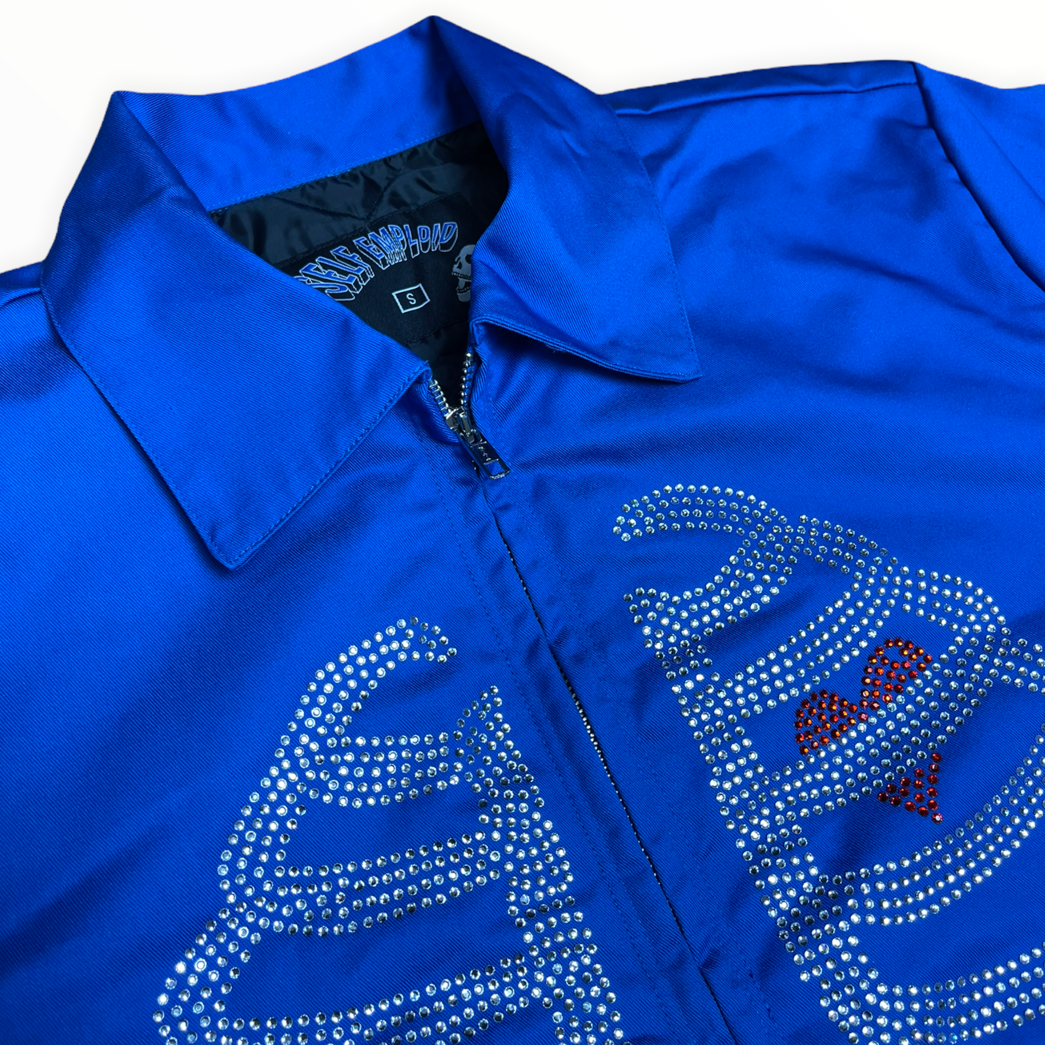 Rhinestone Rib-Cage Jacket (Blue)