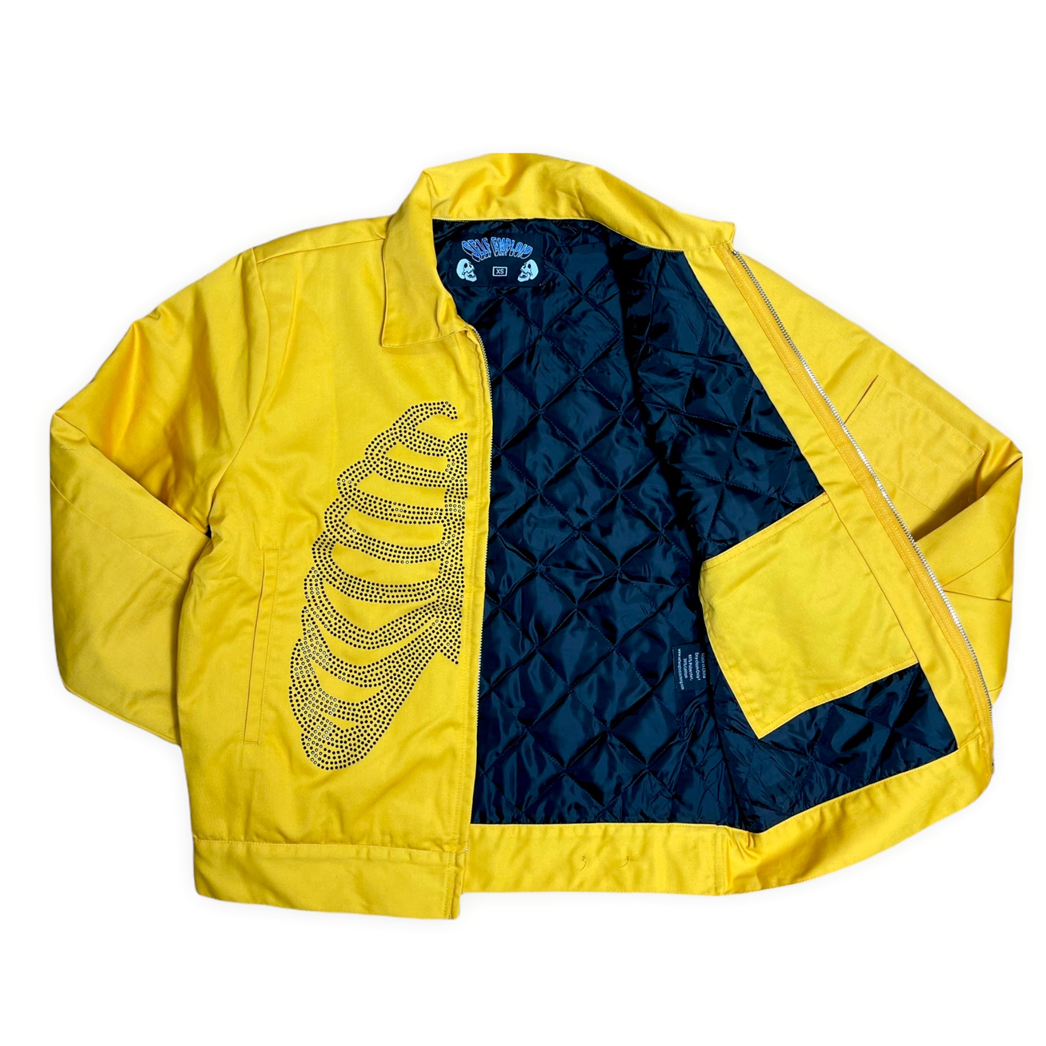 Rhinestone Rib-Cage Jackets (Yellow)